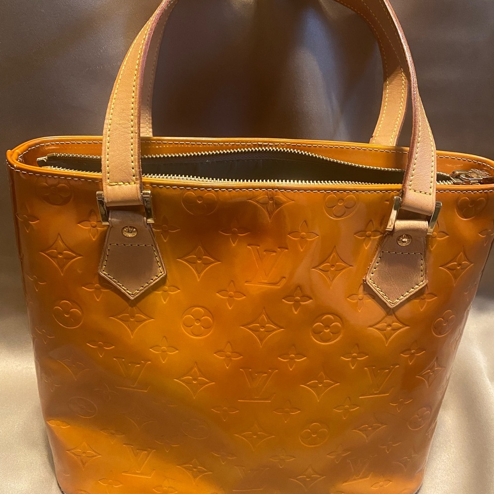 Louis Vuitton Glossy Amber Monogram Tote